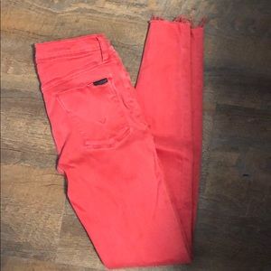 Hudson Red Skinny Jeans